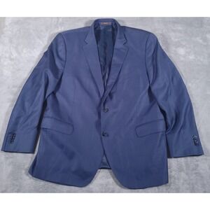 Peter Millar Blazer Mens 48R Blue 100% Wool Sport Coat Two Button Jacket Canada